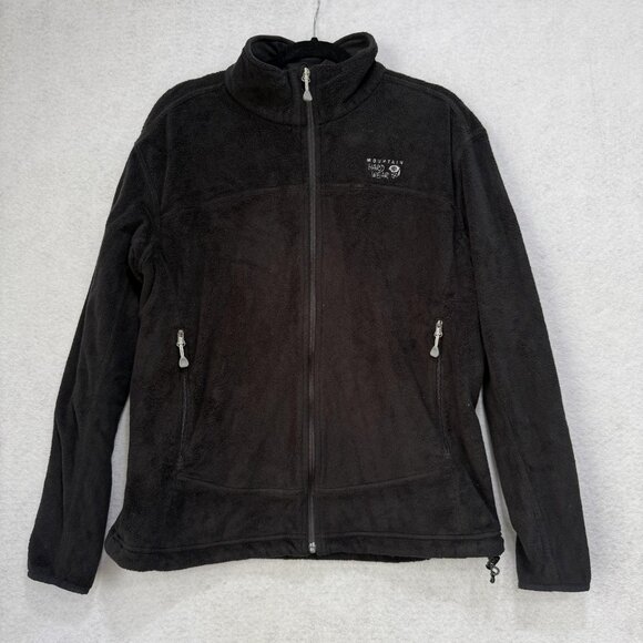Mountain Hardwear Jackets & Blazers - Mountain Hardwear Jacket Womens Large Black Fleece Full Zip Outdoors Hiking Warm